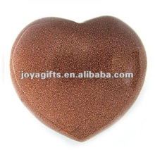 Corazones de piedra de los 40MM goldstone